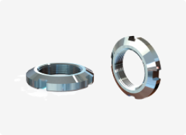 Гайки круглые шлицевые