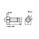 Винт установочный с квадратной головкой и цилиндрическим концом, класс точности А,В ГОСТ 1482-84 - фото - 1